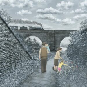 We Timed That Right by Leigh Lambert Framed Limited Edition Print on Canvas