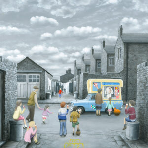 Break for a flake by Leigh Lambert New Limited Edition Print on Canvas available at The Leigh Lambert Gallery