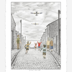Welcome Home Lads Deluxe Sketch by Leigh Lambert available at The Leigh Lambert Gallery Market Harborough
