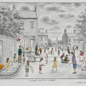 School's Out For Summer Original Sketch by Leigh Lambert